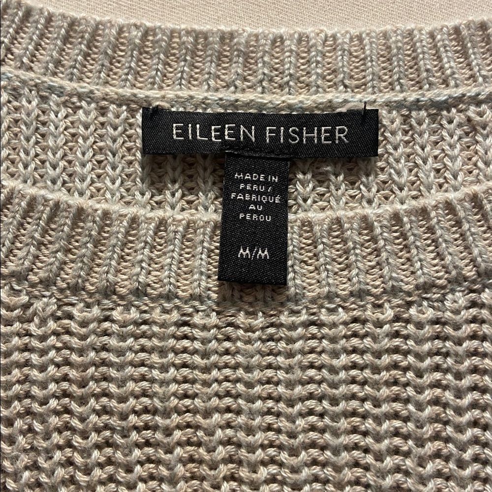 Light tan Eileen Fisher Knit Sweater size medium